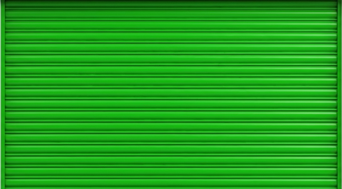Green custom rolling shutter by Hitesh Industries